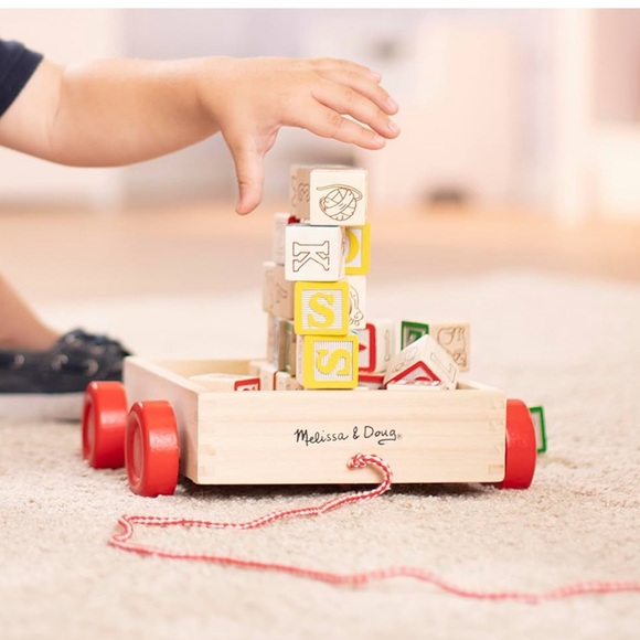 Melissa & Doug 30 ABC-123 Wooden Blocks NEW! - Picture 3 of 7